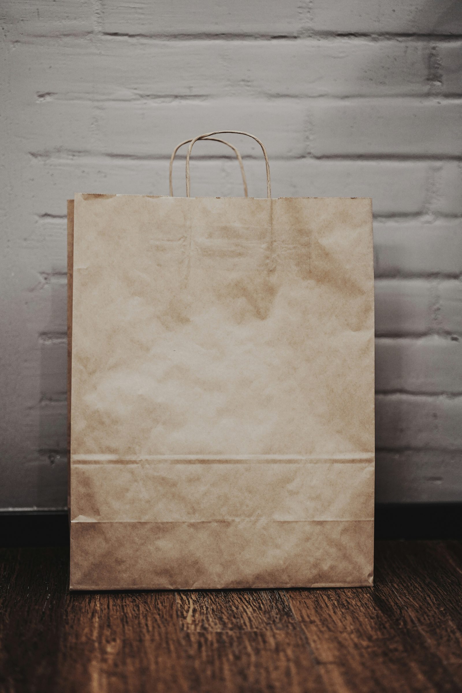 Paper bag representing a bundle of services